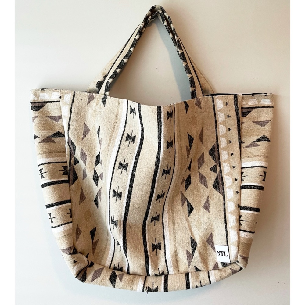 Handmade Pendleton Southwestern Shopper Tote Bag - Picture 5 of 8